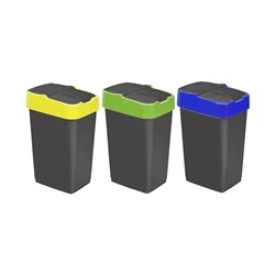 koš na třídění odpadu - set 3x18l plast