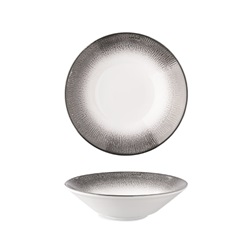 Optimo T0015 talíř hluboký/pasta 27 cm, dekor Shell gray