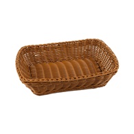 košíček na pečivo PROFI 30x22x7 cm polyratan hnědý