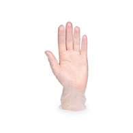 rukavice velikost M 100 ks vinylové bílé, nepudrované