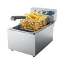 fritéza elektrická 10 l, záruka 12 měsíců, 290x500x340 mm, koš 250x230x120 mm