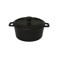 kastrůlek vysoký s poklicí 13,5cm 500ml porcelán vzhled litina